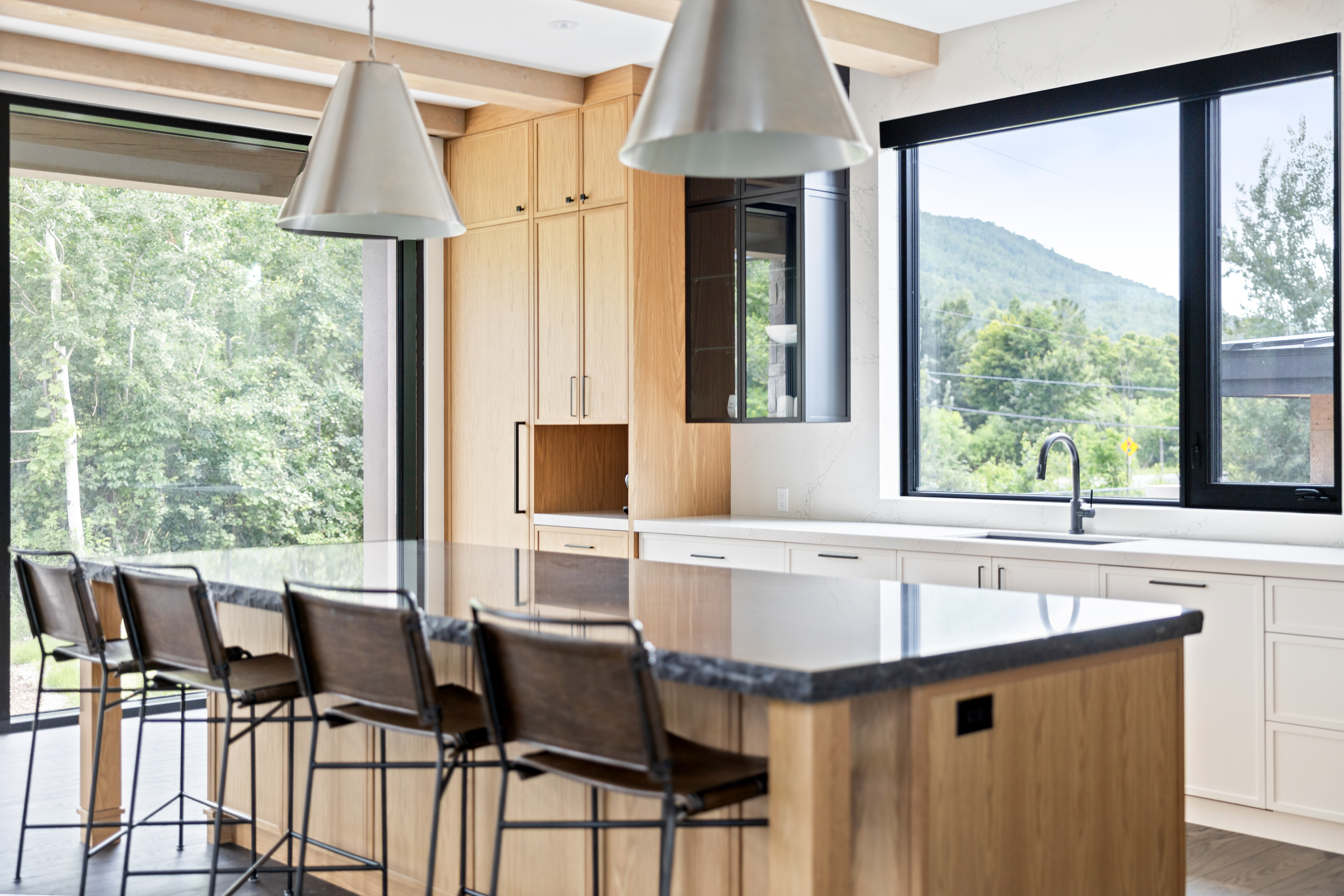 Luxury ski chalet in the mountains